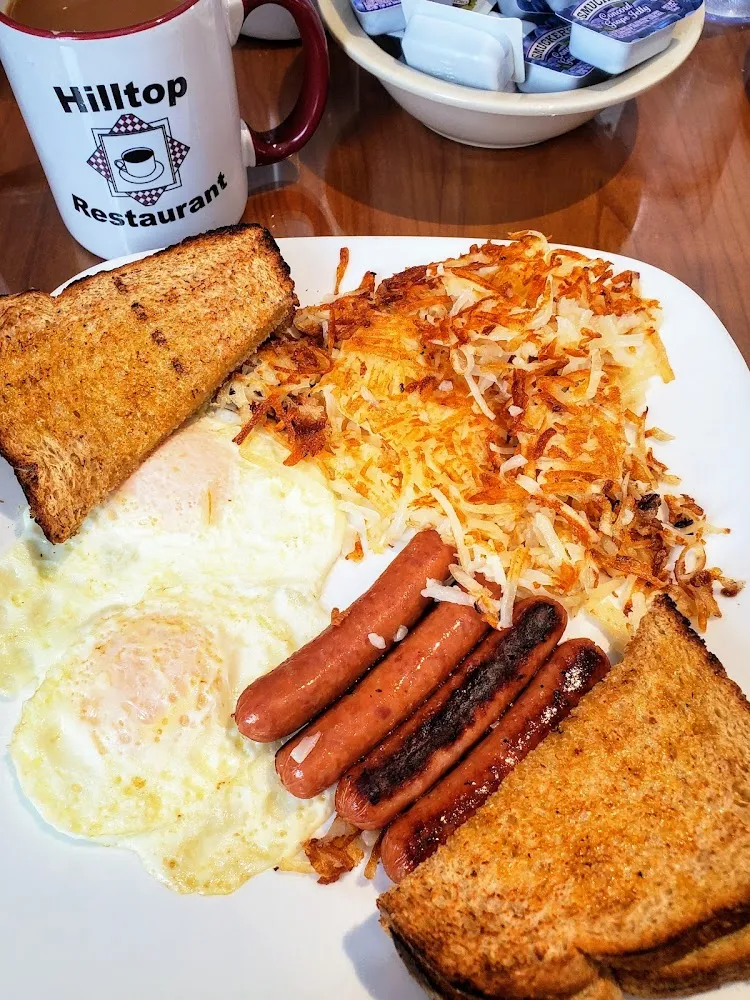 Eggs with Sausage and Hash Browns
